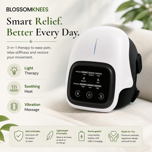 BlossomKnees™ Pro 3-in-1 Therapy Knee Massager